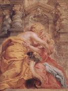 Peter Paul Rubens Peace and Plenty Embracing (mk01) Sweden oil painting artist